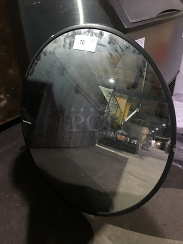 Large Round Convex Glass Mirror!