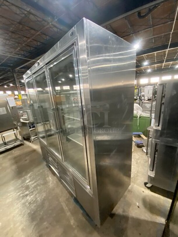 2010 Leader Commercial 3 Door Reach In Freezer Merchandiser! With View Through Door! Poly Coated Racks! All Stainless Steel! Model: LS79 SN: PT033036 230V 60HZ 1 Phase - Image 4 of 8
