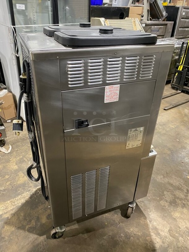 Taylor Commercial 2 Flavor Frosty/ Slushie Making Machine! With Milkshake Mixing Attachment! All Stainless Steel! On Casters! Model: 34227 SN: K4012295 208/230V 60HZ 1 Phase - Image 4 of 11