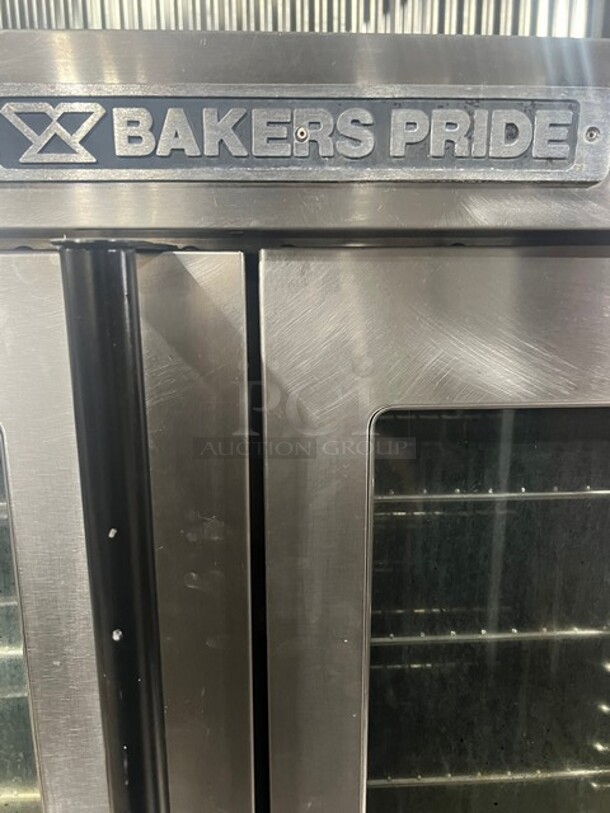 Baker's Pride Cyclone Series Stainless Steel Commercial Electric Powered Full Size Convection Oven w/ View Through Doors, Thermostatic Controls and Metal Oven RackS! MODEL C011-E SN: 28529 408V 3PH 2x Your Bid Makes One Unit! - Image 3 of 12