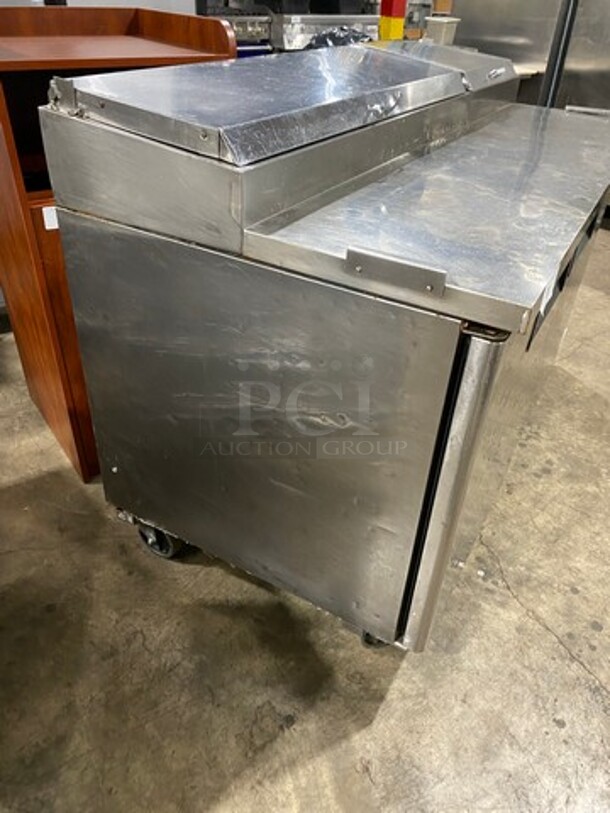 Atosa Commercial Refrigerated Pizza Prep Table! With 2 Door Storage Space! All Stainless Steel! Model: MPF8202GR SN: MPF8202GRAUS100319070300C40002 115V 60HZ 1 Phase - Image 3 of 9