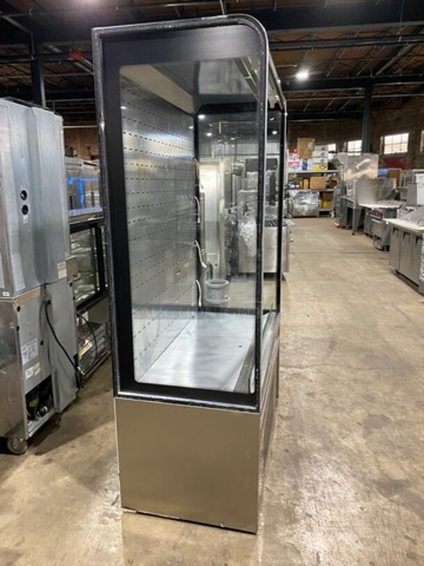 SWEET! Commercial Refrigerated Open Grab-N-Go Case Merchandiser! With View Through Sides! With Front Cover! All Stainless Steel! - Image 3 of 8