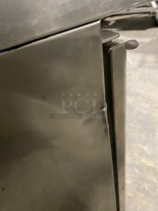 Electrolux Commercial 3 Door Lowboy/ Worktop Blast Chiller! With Black Splash! All Stainless Steel! On Casters! - Image 8 of 9