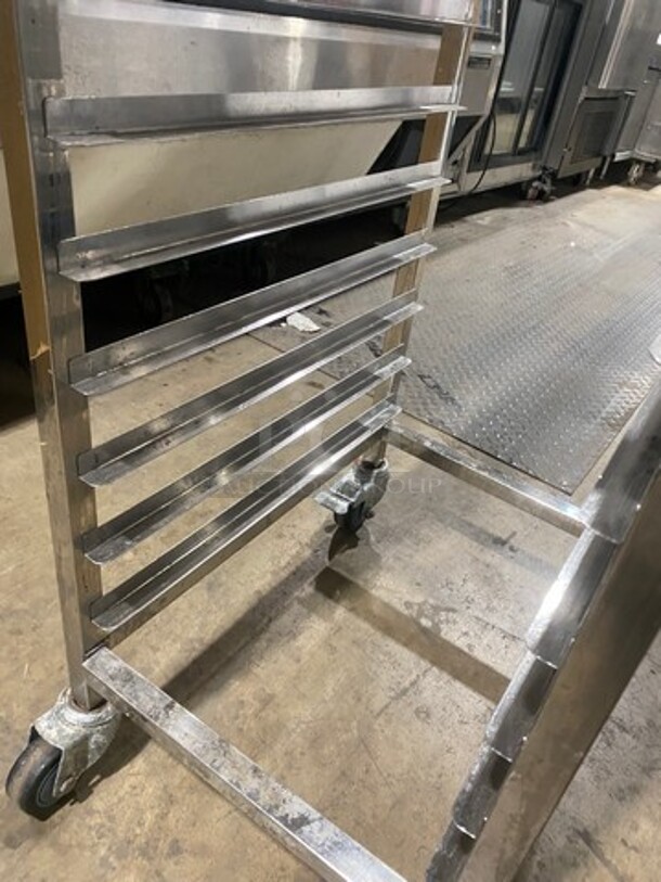 All Stainless Steel Slim Style Half Sized Pan Speed Rack! On Casters!  - Image 3 of 4