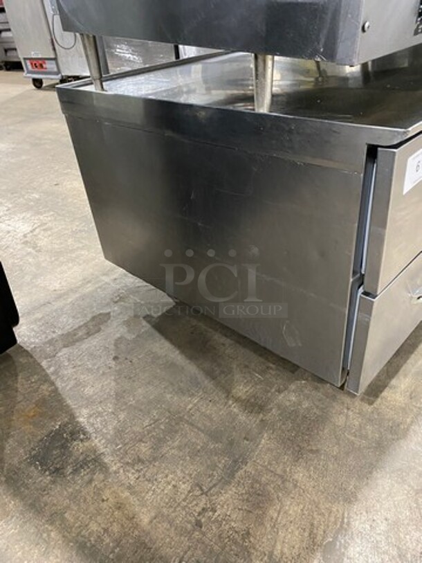 Randell Commercial 48 Inch Refrigerated Chef Base! With 2 Drawer Storage Space! All Stainless Steel! On Casters! Model: 20048SC SN: W13813161 115V 1 Phase - Image 2 of 8