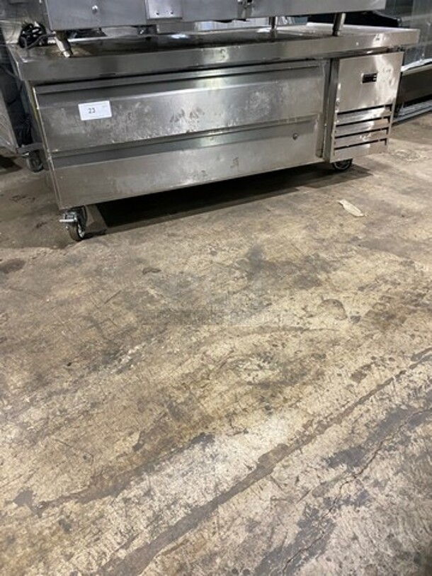 Ikon Commercial Refrigerated Chef Base! With 2 Drawer Storage Space! All Stainless Steel! On Casters! Model: KCBR60 SN: KCBR608145173 115V 60HZ 1 Phase - Image 1 of 8