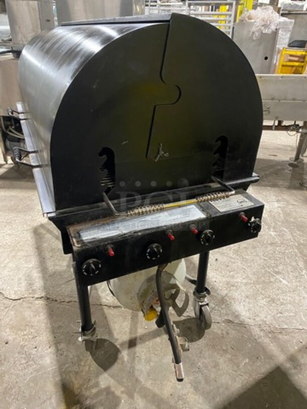 WOW! Belson Porta Grill LP Powered BBQ Grill! On Casters! Working When Removed! Model: PG2460II SN: 4459 - Image 2 of 9