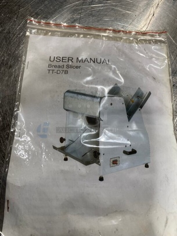 LATE MODEL! 2019 Two Thousand Commercial Countertop Bread Loaf Slicer! Model: TTD7B 110V 60HZ 1 Phase - Image 8 of 10