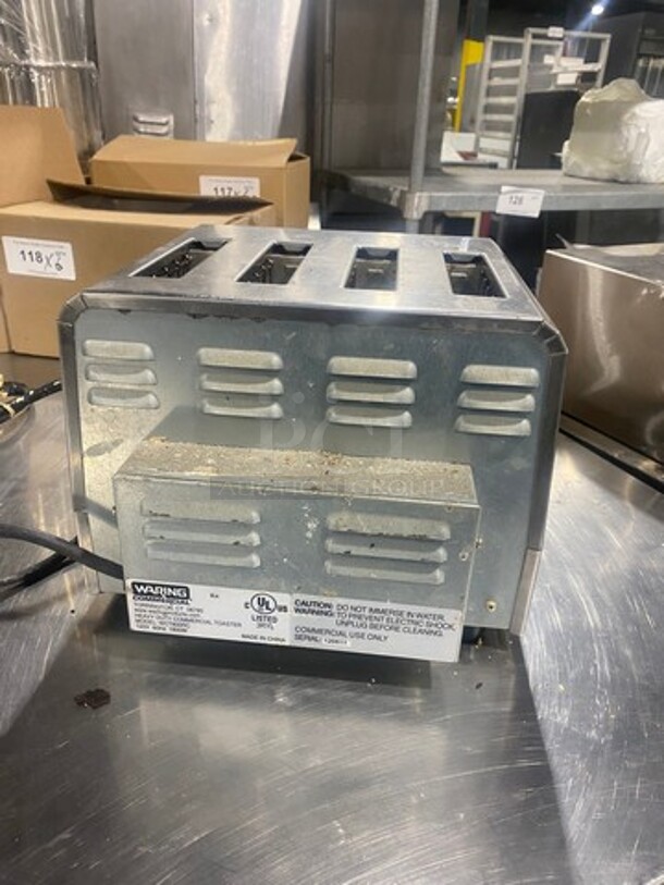 Waring Commercial Countertop Heavy Duty 4 Slot Toaster! Model: WCT800RC SN: 120511 120V - Image 3 of 8