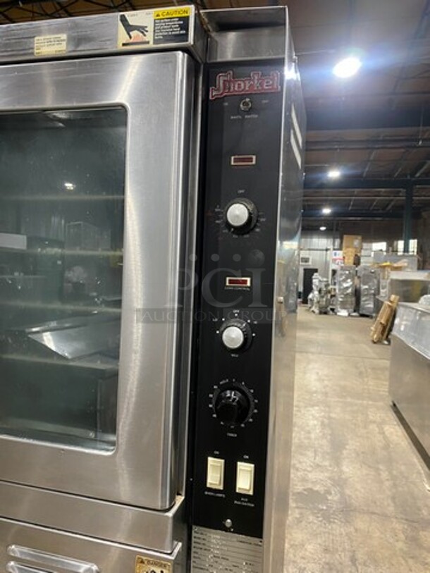 Vulcan Commercial Natural Gas Powered Double Deck Convection Oven! With View Through Doors! Metal Oven Racks! All Stainless Steel! On Casters! 2x Your Bid Makes One Unit! Model: SG1010T SN: 48068508 - Image 9 of 12