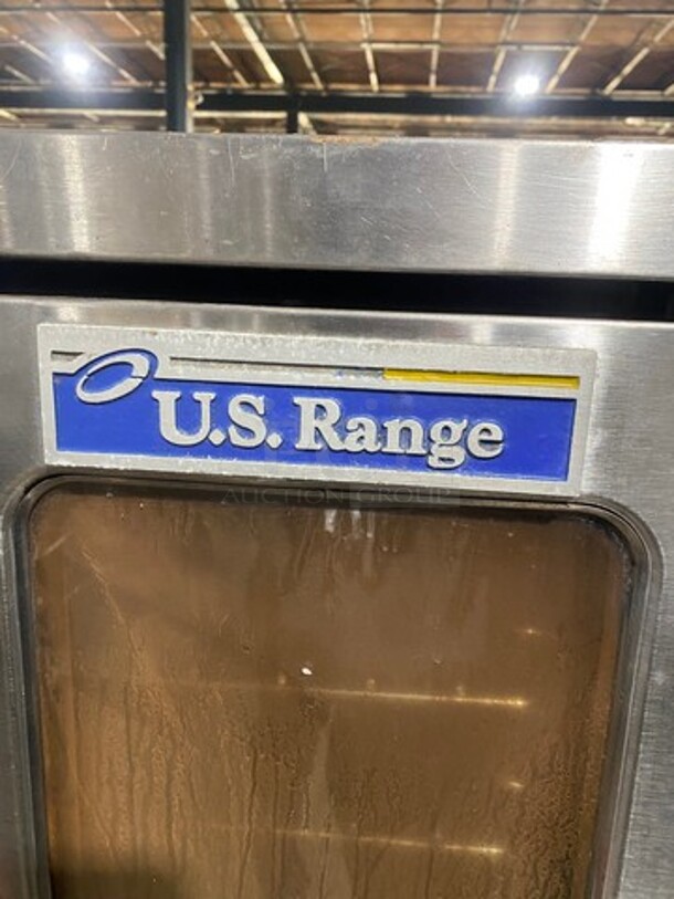 US Range Commercial Natural Gas Powered Single Deck Convection Oven! With View Through Doors! Metal Oven Racks! All Stainless Steel! On Casters! - Image 8 of 11