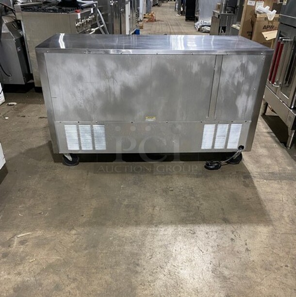 Beverage Air Stainless Steel 2 Door Low Boy Work Top Cooler! On Casters!  MODEL R134A 115V 1PH  - Image 4 of 8