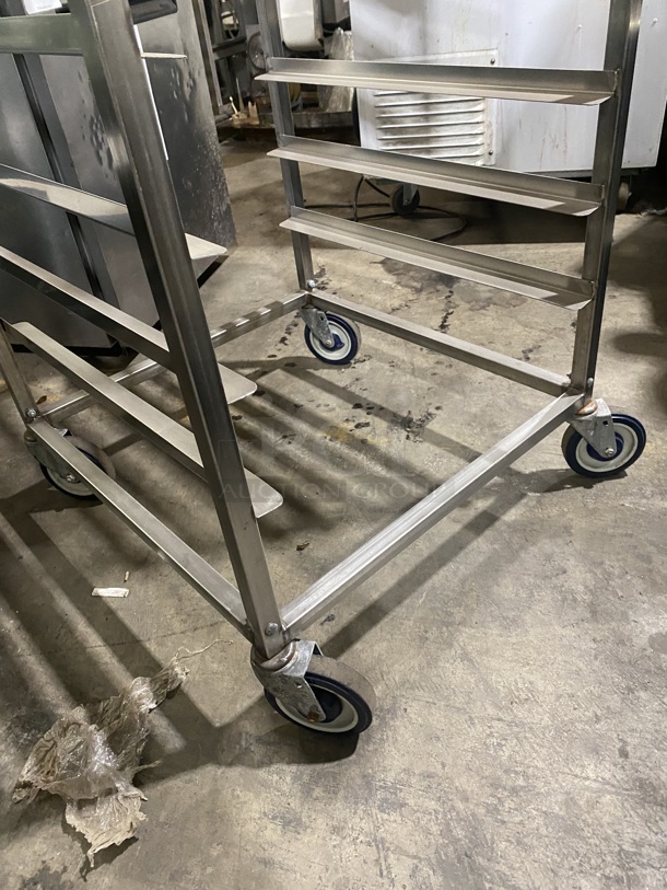 CHANNEL Metal Commercial Pan Transport Rack on Commercial Casters! MODEL: S3PR-5S SN:3538400641! - Image 3 of 4