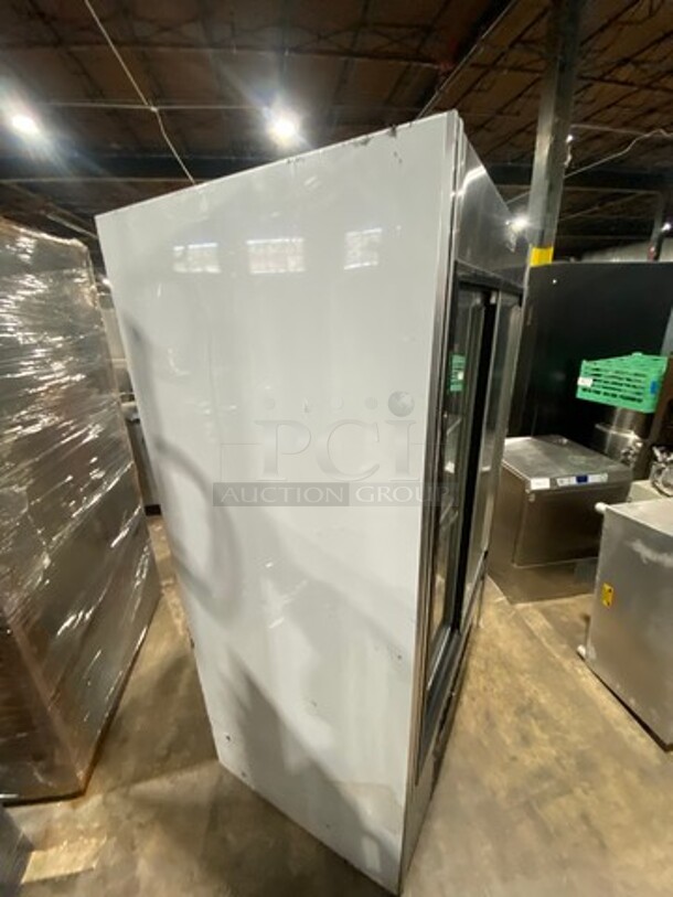 2011 Leader Commercial 2 Door Reach In Cooler Merchandiser! With View Through Doors! With Poly Coated Racks! All Stainless Steel! Model: LS48SC SN: PU11M0069 115V 60HZ 1 Phase - Image 2 of 8
