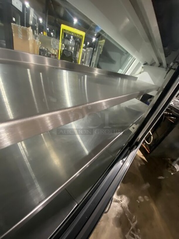 COOL! 2008 Leader Commercial Refrigerated Deli Display Case Merchandiser! With Slanted Front Glass! With Sliding Rear Access Glass Doors! All Stainless Steel! Model: HDL72SC SN: PR111471 115V 60HZ 1 Phase - Image 5 of 9