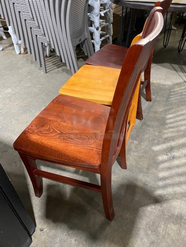 Brand New! Assorted Full Solid Wood Dining Chair! 3 X Your Bid! - Image 2 of 7