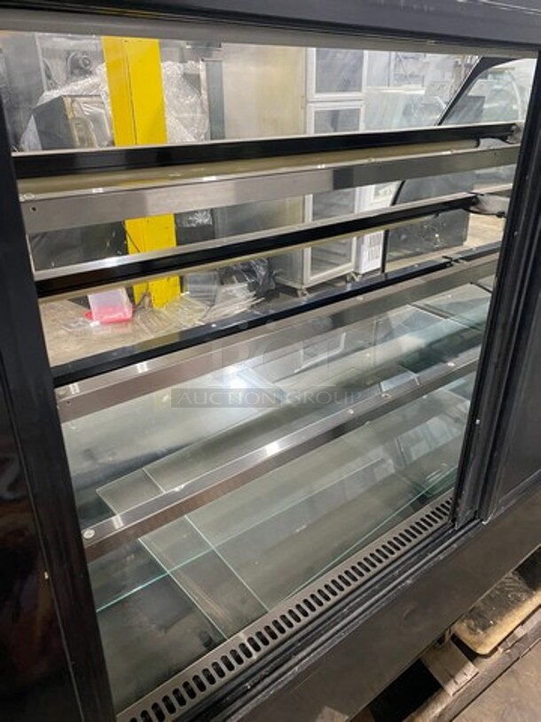 Columbus Commercial Dry Display Case Merchandiser! With Curved Front Glass! With Rear Access Doors! - Image 5 of 8