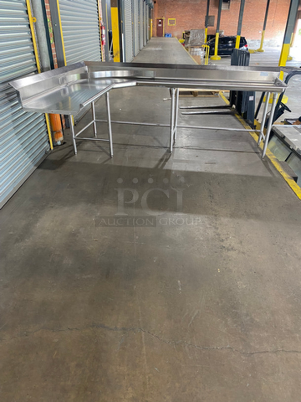Hobart Commercial Heavy Duty Conveyor Dishwasher! With 2 Tables 48x60! All Stainless Steel! On Legs! Model: CRS86A SN: 8510 - Image 9 of 12