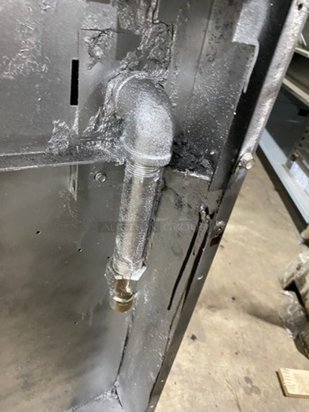 Garland Commercial Gas Powered 8 Burner Stove! With Raised Back Splash And Salamander! With Oven Underneath! All Stainless Steel! On Casters! - Image 12 of 12