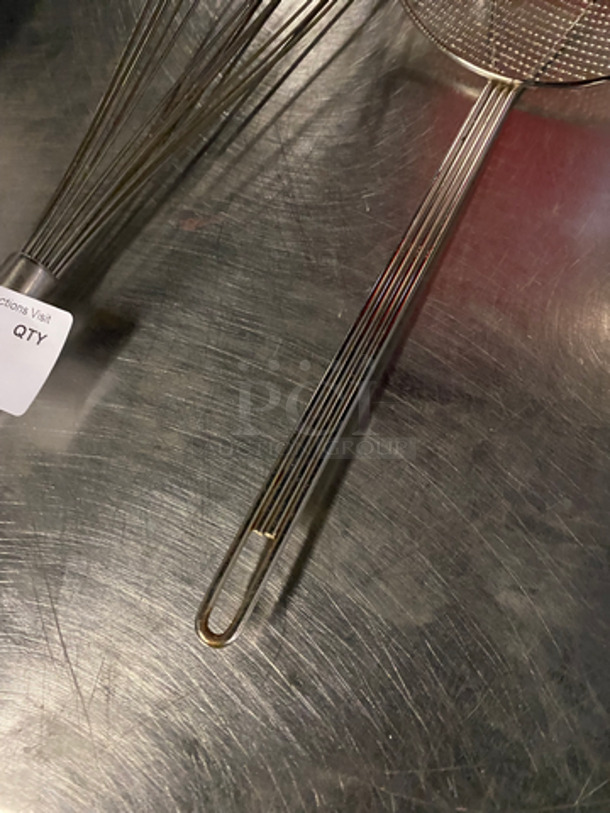 ALL ONE MONEY! MISCELLANEOUS ITEMS! 1 Metal Whisk And 1 Mesh Strainer! - Image 3 of 4