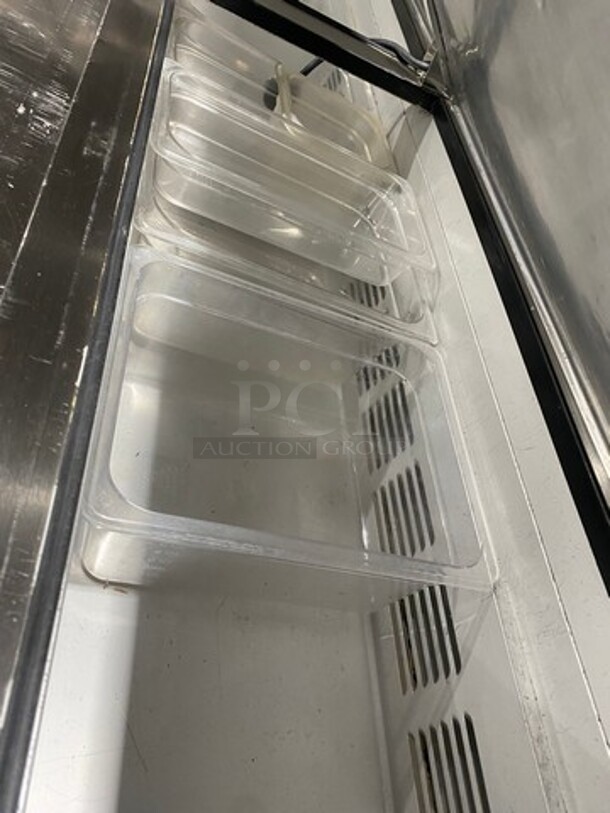 Leader Commercial Refrigerated Pizza Prep Table! With 3 Door Storage Space Underneath! All Stainless Steel! Model: ESPT72SC SN: NP08C2296 115V 60HZ 1 Phase - Image 8 of 10