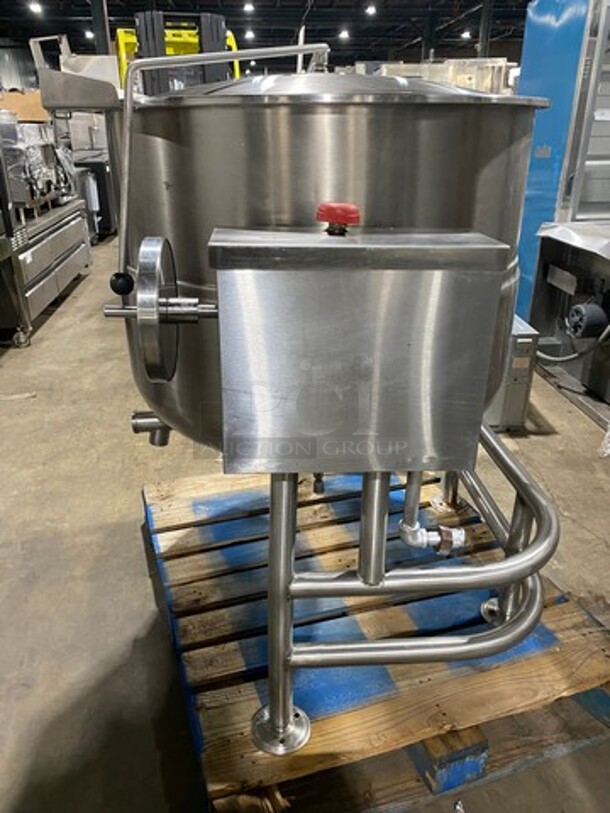 NICE! 2012 Cleveland Commercial 100 Gallon Tilting Soup Kettle! All Stainless Steel! Model: KDL100T SN: 120323052568 - Image 2 of 9