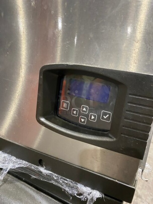 Manitowoc Commercial Ice Maker Machine! With Commercial Ice Bin! All Stainless Steel! On Legs! WORKING WHEN REMOVED! Model: ID0452A161 SN: 1120265199 115V 60HZ 1 Phase - Image 7 of 9