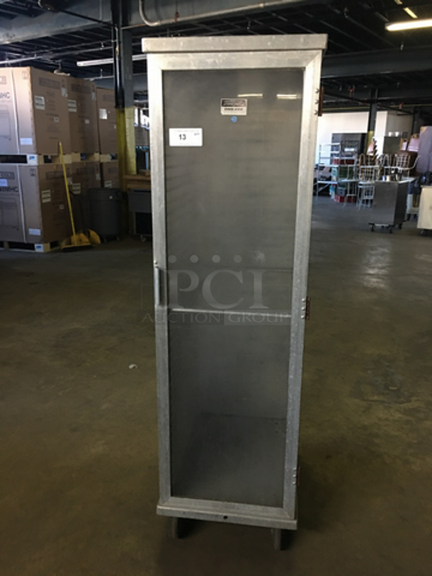 Cres Cor Commercial Single Door Enclosed Pan Transport Rack! Holds Up To Full Size Trays/Pans! With View Through Door! All Stainless Steel! On Casters! - Image 1 of 6