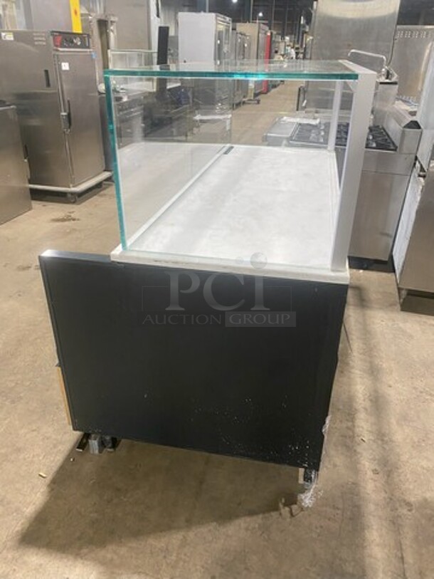 Nice! Structural Concepts Starbucks Style Refrigerated Open Grab-N-Go Display Case With Glass Enclosed Merchandiser Showcase On Top! Model SBZ665DR! 220V 1 Phase!
 - Image 3 of 8