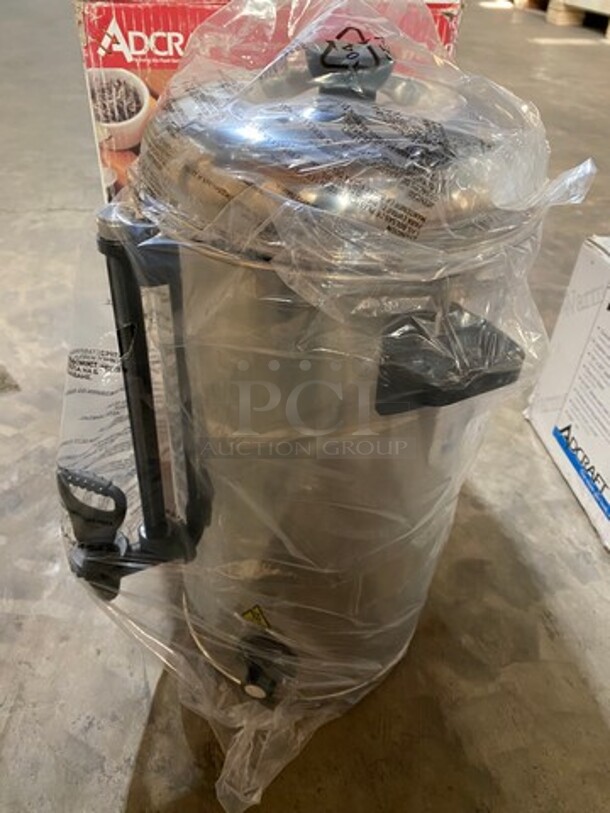 NEW! IN THE BOX! Adcraft Commercial Countertop Water Boiler/ Hot Water Dispenser! 40 Cup Capacity! Stainless Steel! Model: WB40 120V - Image 5 of 11