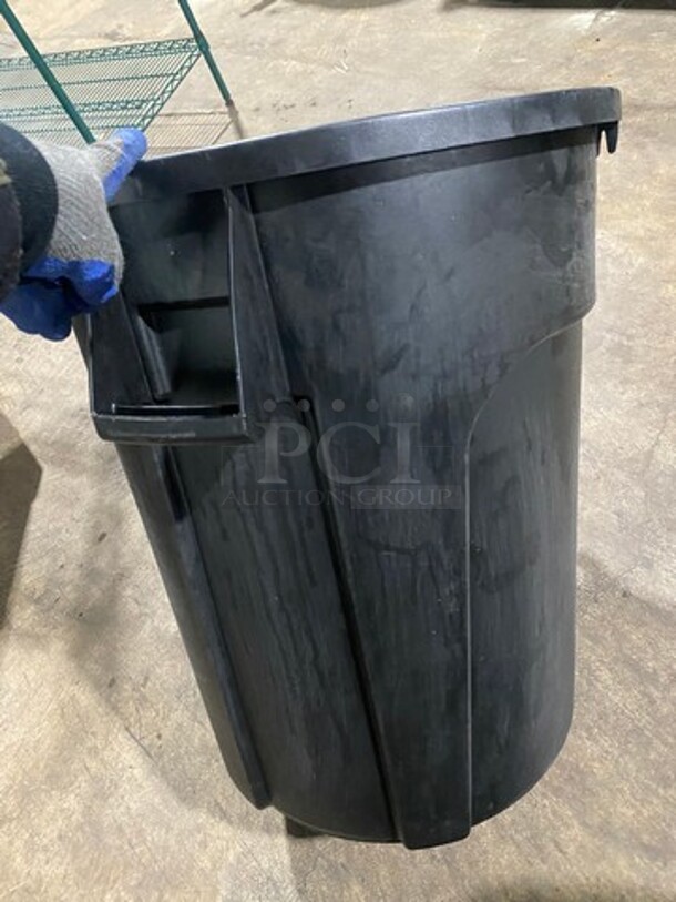 Impact Black Poly Trash Can! 3x Your Bid! - Image 5 of 7