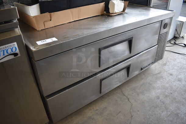 2011 True TRCB-52 Stainless Steel Commercial 2 Drawer Chef Base on Commercial Casters. 115 Volts, 1 Phase. 52x32.5x25.5. Tested and Working!