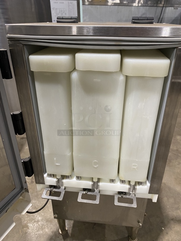 Silver King Commercial Countertop Refrigerated Milk Dispenser! Stainless Steel Body! On Legs! Model: SKBD3LS SN: FKGK088125A 115V - Image 5 of 8