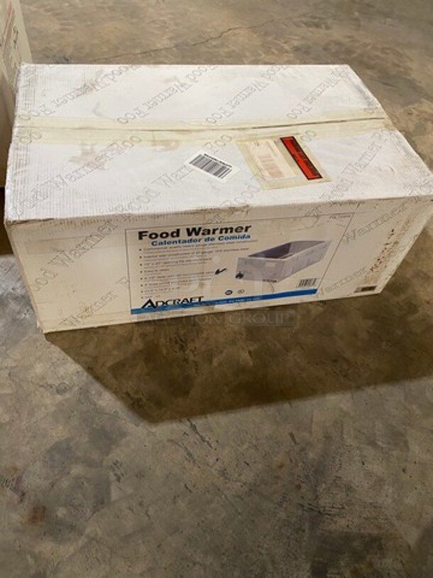 NEW! IN THE BOX! LATE MODEL! 2019 Adcraft Commercial Countertop Single Well Food Warmer! All Stainless Steel! Model: FW1200W 120V - Image 2 of 12