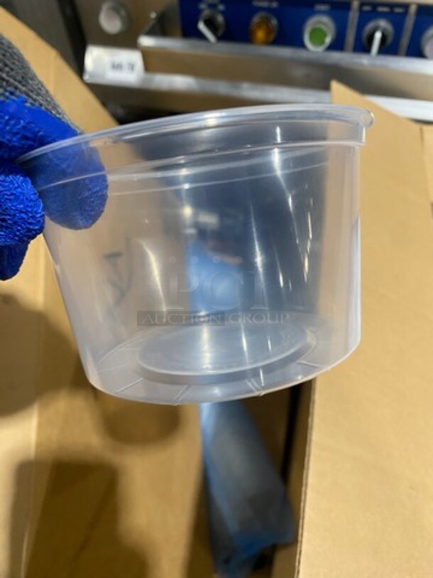 ALL ONE MONEY! WNA Clear Plastic To Go Food Containers! With Lids! - Image 4 of 6