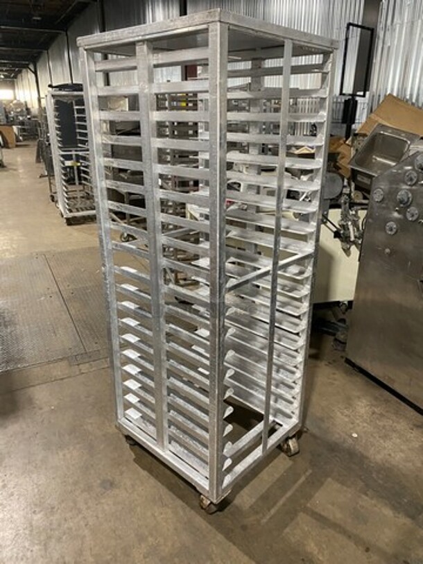 Metal Commercial Pan Transport Rack! On Casters! - Image 2 of 5