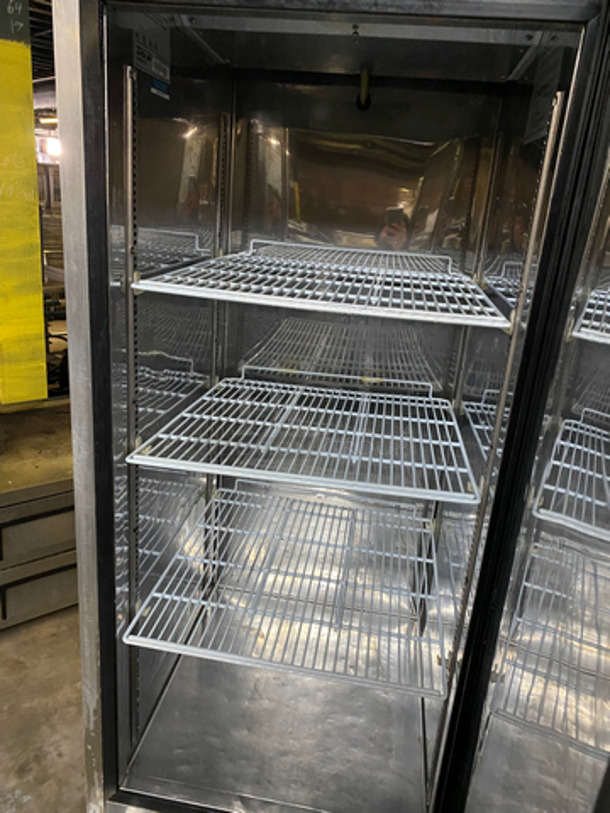 Turbo Air Commercial Single Door Reach In Cooler! With Poly Coated Racks! All Stainless Steel! On Casters! Model: MSR23NM 110/120V 60HZ 1 Phase - Image 5 of 9