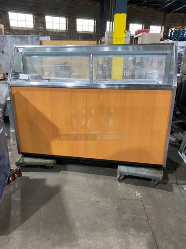 Commercial Refrigerated Ice Cream Dipping Cabinet/Display Case! With 2 Flip Open Back Access Doors!