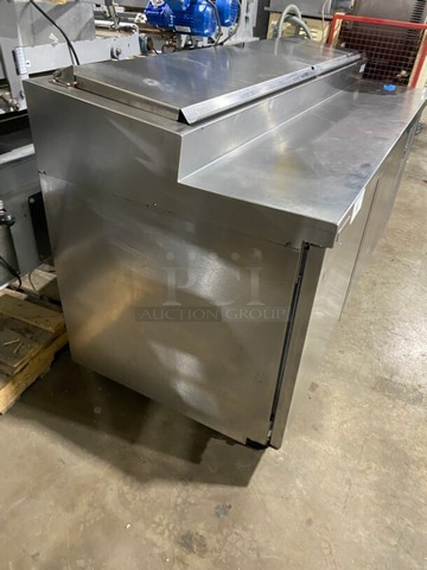 AWESOME! DELFIELD  2 Door Refrigerated Pizza Prep Table!  With Refrigerated Storage Underneath! 
 Model 18672PTBMP Serial 1905150000442 115V/60Hz/1 Phase On Casters! - Image 2 of 7