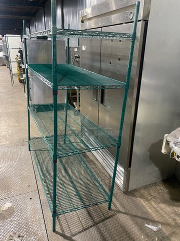 Metro 4 Tier Shelf! On Legs! BUYER MUST DISMANTLE! PCI CANNOT DISMANTLE FOR SHIPPING! PLEASE CONSIDER FREIGHT CHARGES! - Image 2 of 8