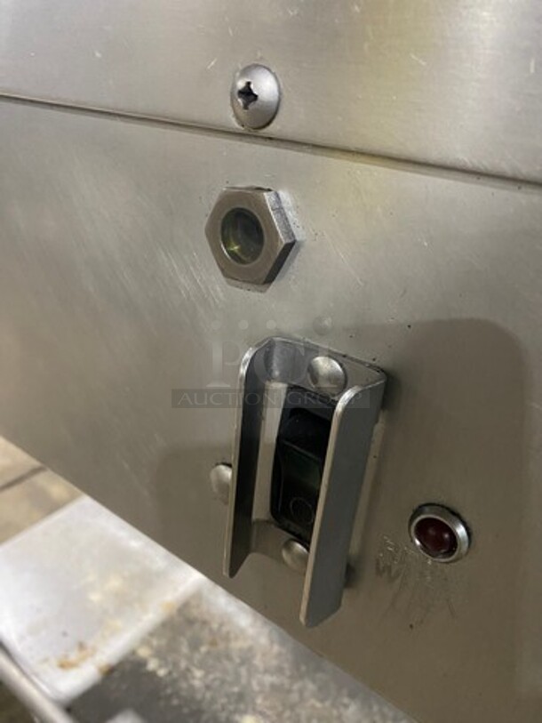 Woodstone Commercial Natural Gas Powered Flat Griddle! With Split Top! With Back & Side Splashes! On Equipment Stand! With Storage Space Underneath! All Stainless Steel! On Casters! - Image 9 of 12