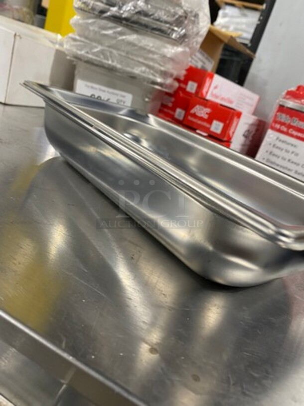 NEW! Vollrath Commercial Super Pan Steam Table/ Prep Table Food Pans! All Stainless Steel! 6x Your Bid! - Image 2 of 6