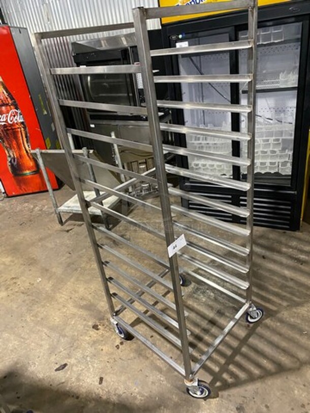 Metal Commercial Pan Transport Rack! On Casters! - Image 2 of 5