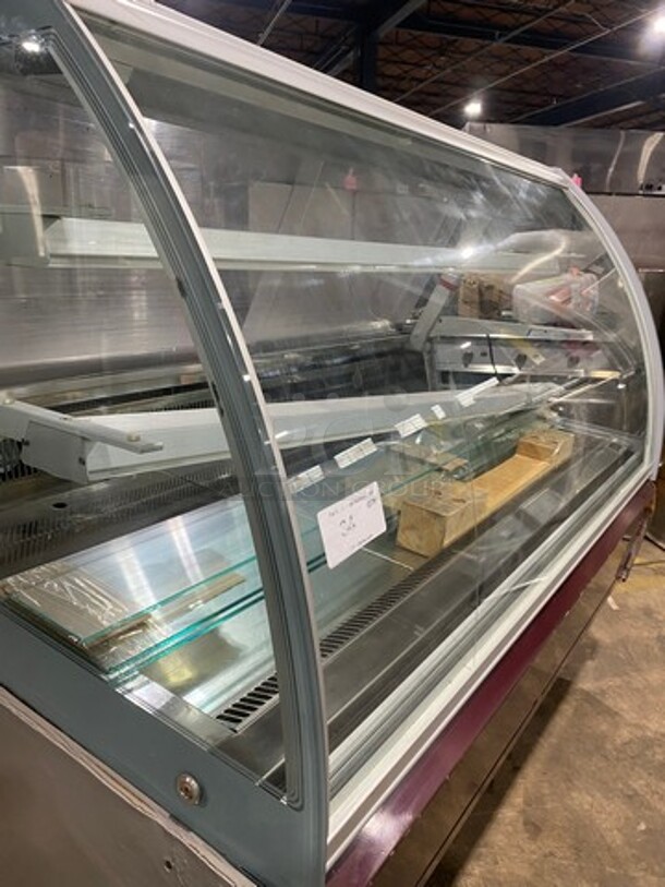 Gelostandard Cold Commercial Refrigerated Bakery Display Case Merchandiser! With Curved Front Glass! With Sliding Rear Access Doors! Stainless Steel Body! Model: MILU152M SN: 706012464 110V 60HZ 1 Phase - Image 8 of 10