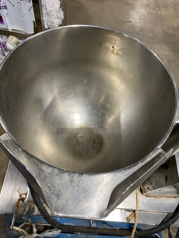 Groen Stainless Steel Commercial Countertop Electric Powered Steam Tilting Kettle on Stand! - Image 6 of 9