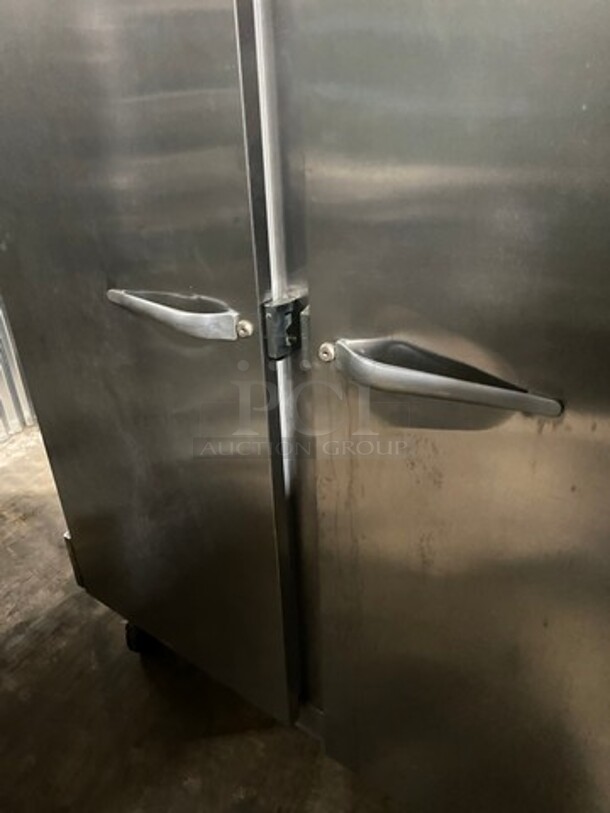 Traulsen 2 Door Reach In Freezer Unit! With Poly Coated Racks! All Stainless Steel! On Casters! Model: G22010 SN: T177456A12 115V 60HZ 1 Phase - Image 10 of 11
