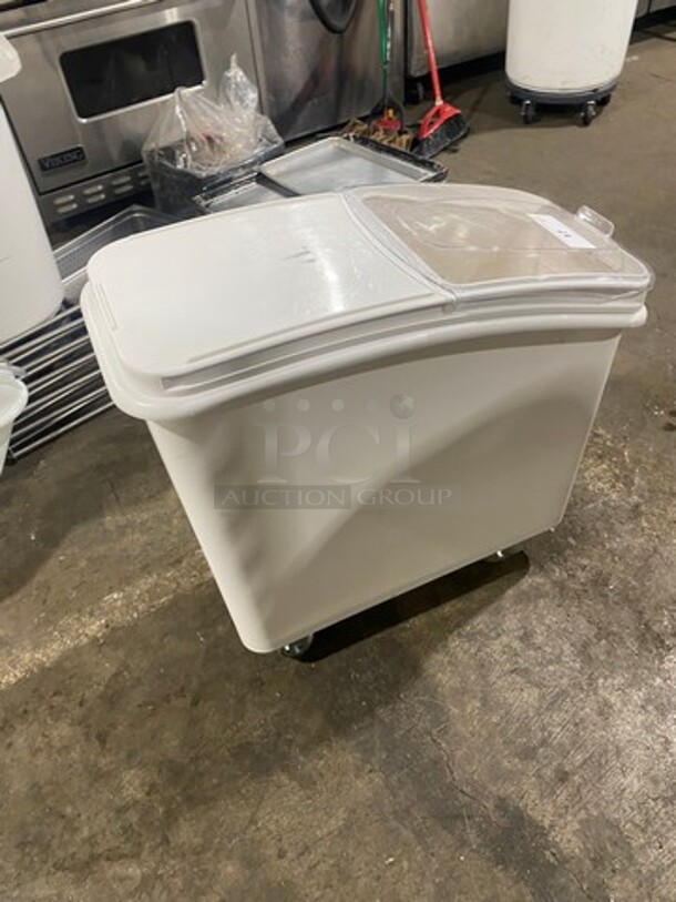 Bakers Mark White Poly Ingredient Bin! On Casters! - Image 4 of 6