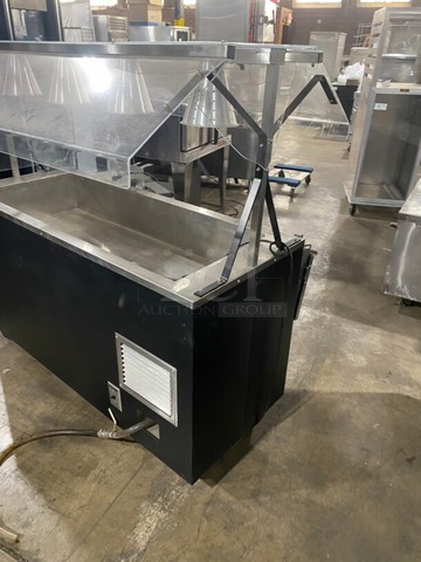 Vollrath Commercial Refrigerated Food Serving Station Counter/ Cold Pan! With Sneeze Guard! With Lowering Prep Line! Stainless Steel Body! On Casters! Model: R3871660 SN: B31500809205001 120V 60HZ 1 Phase - Image 3 of 10