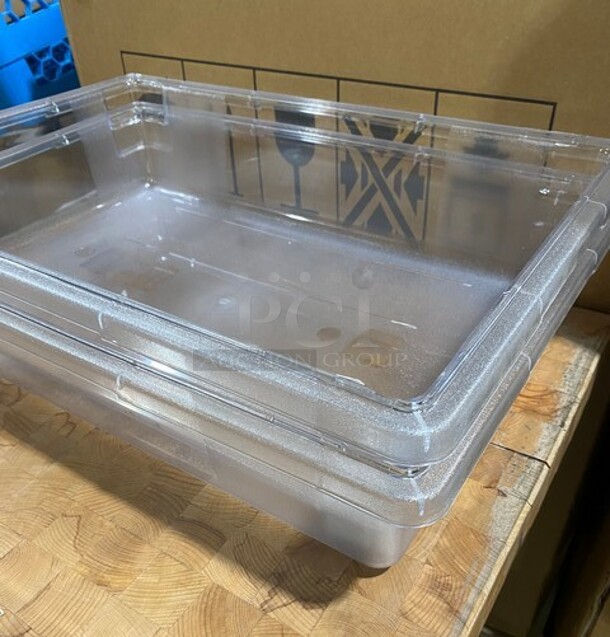 NEW! Carlisle Poly Clear Food Container! 2x Your Bid! - Image 2 of 9