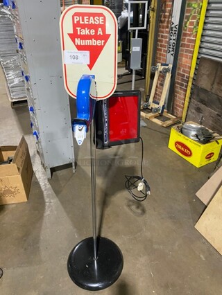 Number Plate Holder For Queue System!